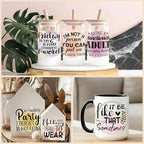 4 Sheets Rub on Transfers for Crafts, Animal Satirical Quotes Furniture - Image 7