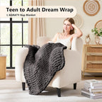 L'AGRATY Chunky Knit Throw Blanket - Image 2