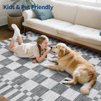 GarveeHome 2.5x8 Checkered Kitchen Runner Rug - Image 8