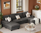 JUMMICO Sectional Couches for Living Room, U Shaped Couch - Image 8