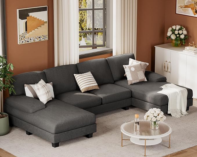JUMMICO Sectional Couches for Living Room, U Shaped Couch - Image 8