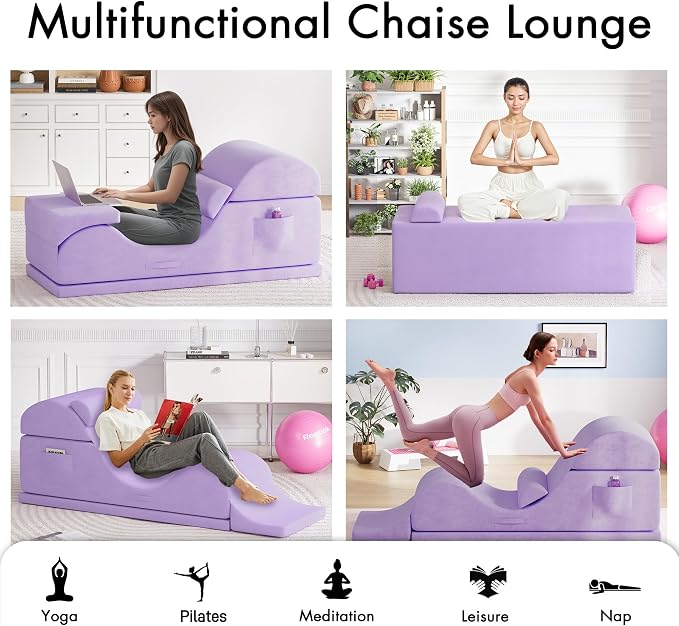 Convertible Yoga Chair for Adults, Ergonomic Foam Lounge - Image 3