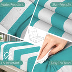 Outdoor Chair Cushions Set of 2, High Back Soft Seat Pad - Image 6