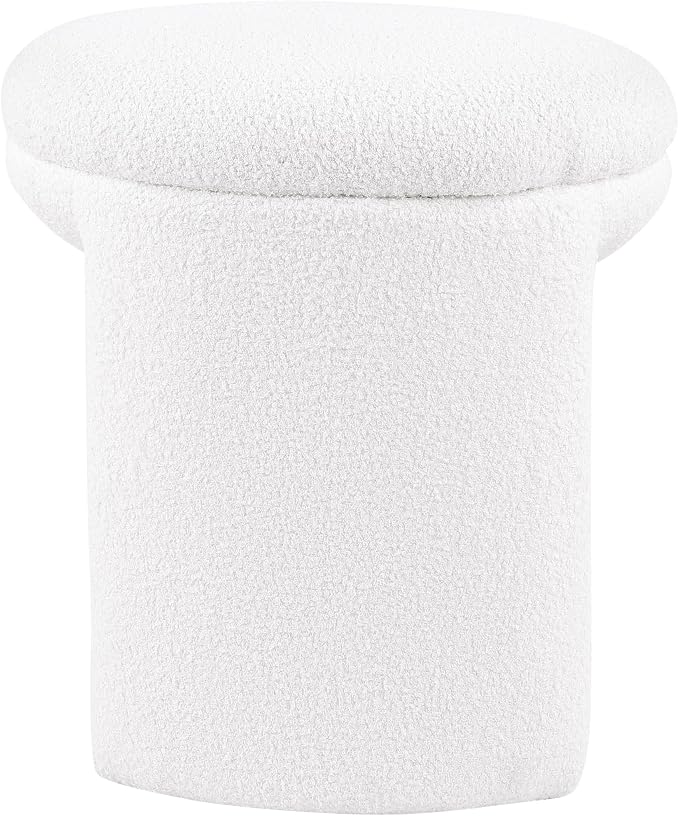 Furniture of America Rami Modern 18-inch Solid Wood Upholstered Ottoman - Image 5