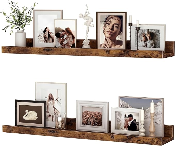 Floating Shelves for Wall, 24 inch Wood Floating Shelves Set of 2, Picture by Unknown