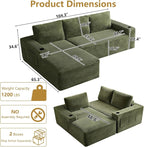 104" Cloud Sectional Couch L-Shaped - Image 2
