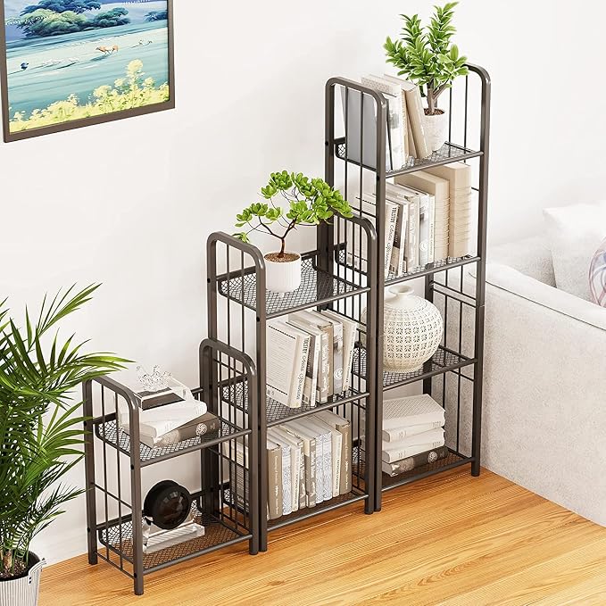 Bookshelf Storage Shelf Bookcase Freestanding Storage Stand - Image 6