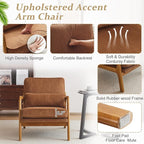 VINGLI Upgraded Premium Corduroy Accent Chair, Upholstered Arm Chair, Solid - Image 5