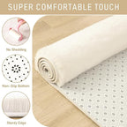 LOCHAS 2x4 Runner Rugs for Hallway, Fluffy Area Rugs for Bedroom, Cream | Ultra - Image 5