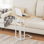 HOOBRO Foldable End Table, C Shaped Side Table - Image 5