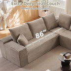 Sectional Cloud Couch for Living Room, Modular Floor Deep-Seat Sofa, Big Comfy - Image 7