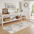 UERMEI 2x6 Washable Runner Rug for Hallway, Non Slip Low Pile Kitchen Carpet - Image 2
