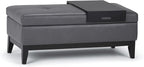 SIMPLIHOME Oregon Storage Ottoman Bench by SimpliHome
