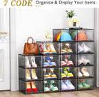 7 code Thicken & Sturdy Clear Shoe Storage Organizer - Image 5