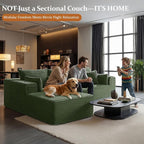 108" Cloud Sectional Couch, Comfort L Shaped Boneless Couch - Image 4