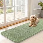 OLANLY Dog Door Mat for Muddy Paws 47x17, Super Absorbent Chenille Mud Mat | by OLANLY