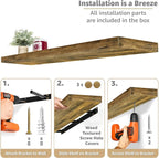 Sorbus Floating Shelves for Wall - Image 4