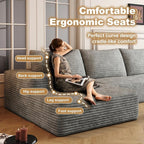 AUGOP 136" Sectional Couches for Living Room Modern Modular Sofa - Image 9