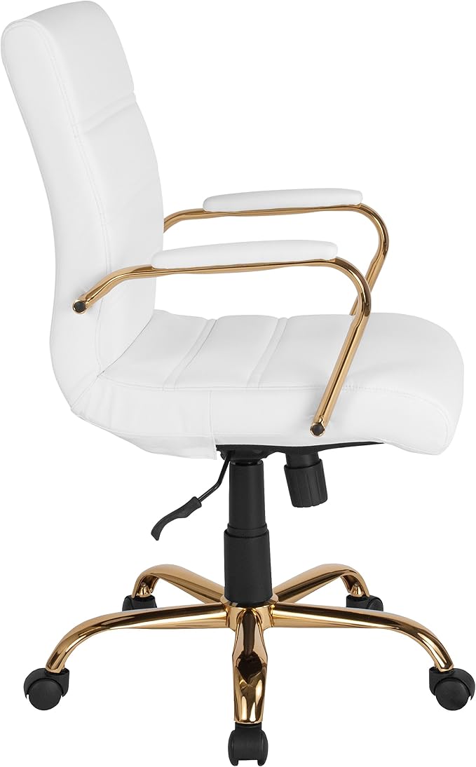 Flash Furniture Whitney Mid-Back Swivel LeatherSoft Desk Chair - Image 11