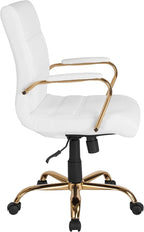 Flash Furniture Whitney Mid-Back Swivel LeatherSoft Desk Chair - Image 11