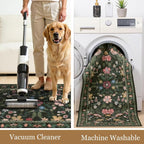 HEBE Boho Kitchen Rugs Set of 3, Non Slip Washable Kitchen Mats - Image 3