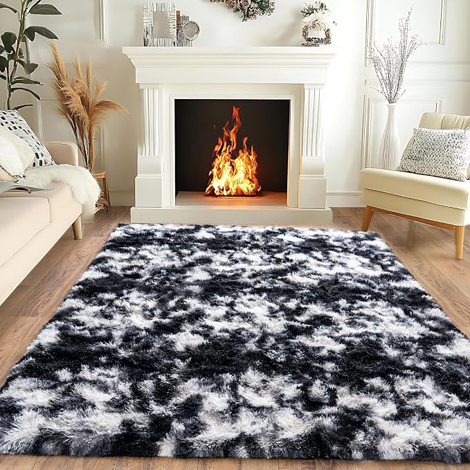 Super Fluffy Area Rug for Living Room 5x7, Shaggy Carpet - Image 2