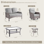 Weaxty Wicker Patio Furniture Set - Image 2