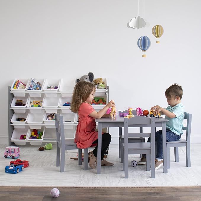 Humble Crew Kids Table and Chair Set, Toddler Activity Table - Image 4