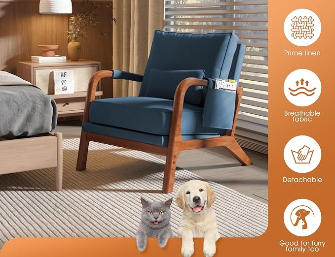 Mid Century Modern Accent Chair - Image 6