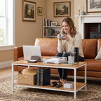 ZenStyle Industrial Coffee Table - Image 2