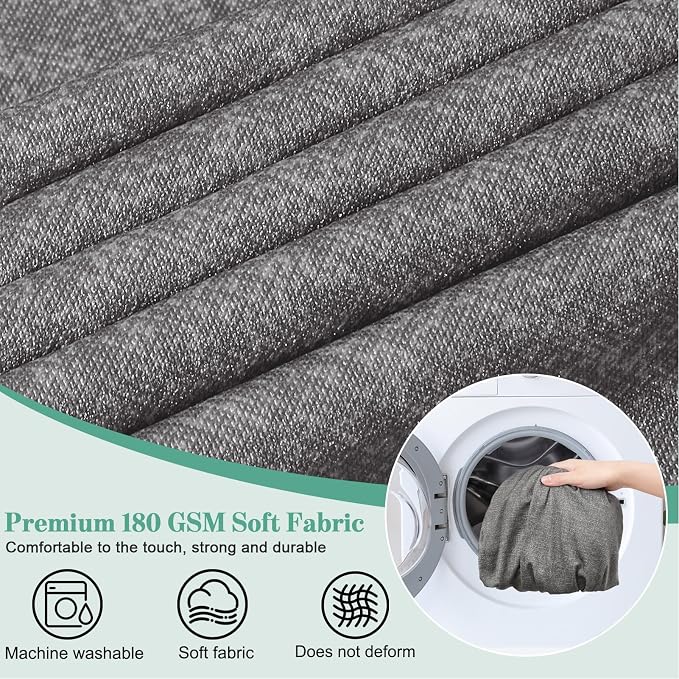 4Pcs Patio Cushion Covers Stretch Outdoor Furniture Protector Slipcovers | - Image 7