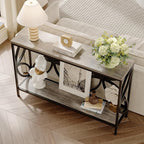 GiftGo Narrow Sofa Table 47.2 Inch, Industrial Sofa Table Behind Couch - Image 5