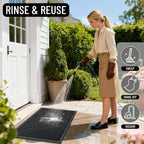 OLANLY Front Door Mat Outside Entrance 59x23, Waterproof Heavy-Duty Doormat | - Image 8