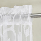 Furman White Sheer Curtains Valances - Image 2