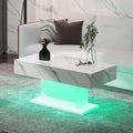 HedoAjim Led Coffee Table for Living Room, Living Room Table Rectangular Center by HedoAjim