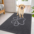 OLANLY Dog Door Mat for Muddy Paws 44x32, Paw Print Design Chenille Mud Mat | by OLANLY