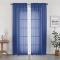Sheer Curtains 78 Inches Long 2 Panels Set by OWENIE