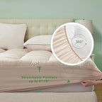 BEDLORE Twin XL Mattress Topper Viscose Derived from Bamboo, Thick Pillow Top - Image 6