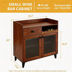 COCO DESIGN Small Wine Cabinet - Image 2