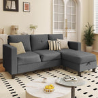 JAMFLY Convertible L-Shaped Sectional Sofa by JAMFLY