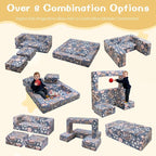 Cvortll Modular Kids Play Couch, Glow in Dark Kids Sofa, Child Sectional Sofa - Image 7