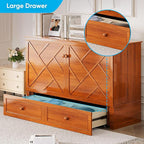 Mjkone Murphy Bed Queen, Cabinet Murphy Bed - Image 5