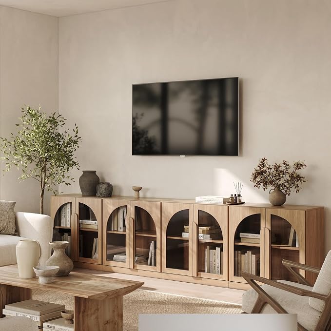 BELLEZE 4-Piece Modular TV Stand Set -Modern Entertainment Center by BELLEZE