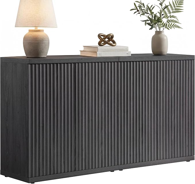 SICOTAS Buffet Cabinet with Storage Accent Sideboard Modern Credenza with Doors by SICOTAS
