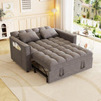 3-in-1 Convertible Sleeper Sofa Bed, 55 inch Small Couch - Image 6