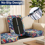 Smiry Waterproof Patio Cushion Covers, Stretch Outdoor Furniture Covers | Couch - Image 4