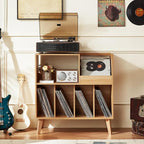 LELELINKY Large Record Player Stand, Turntable Stand - Image 9