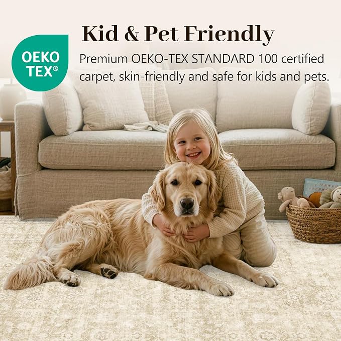 9x12 Ft Extra Large Area Rugs for Living Room, Soft Non-Slip Machine Washable - Image 5