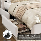 King Size Bed Frame 54" Tall Headboard - Image 4