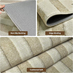 8x10 Washable Area Rugs for Living Room, Dining Room, Nursery- Beige | Ultra - Image 3